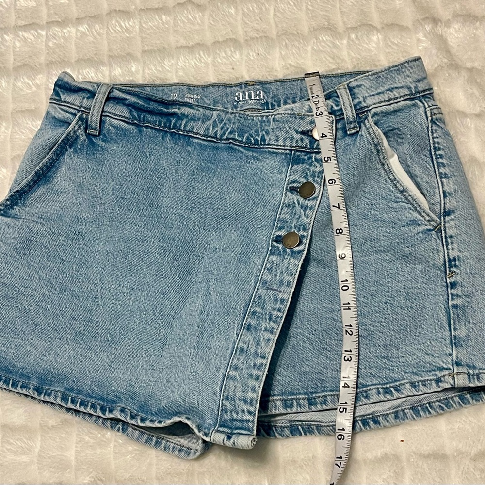 a.n.a  casual Light Blue Women's Skorts 99% cotton - Picture 6 of 13